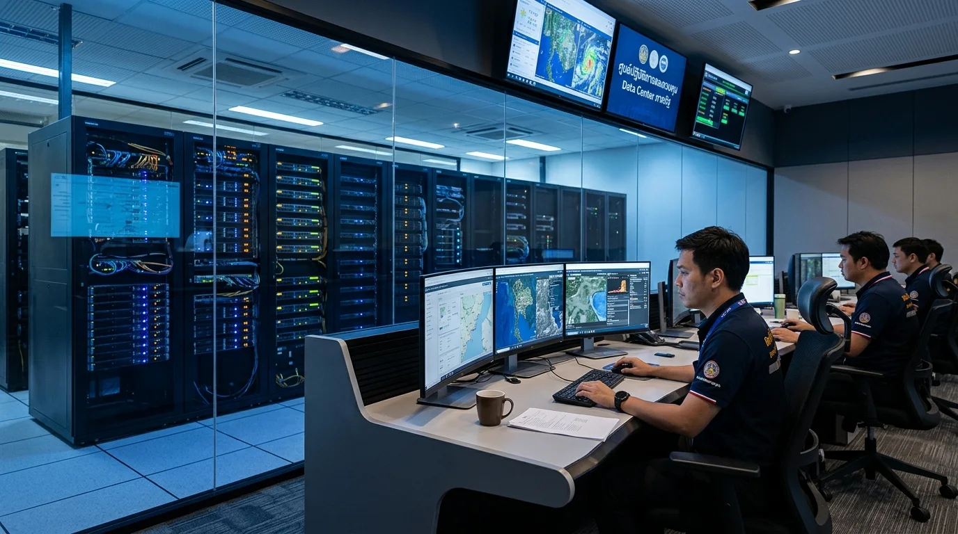 ศูนย์ข้อมูล Data Center ห้องเซิร์ฟเวอร์ และห้องควบคุมปฏิบัติการฉุกเฉิน