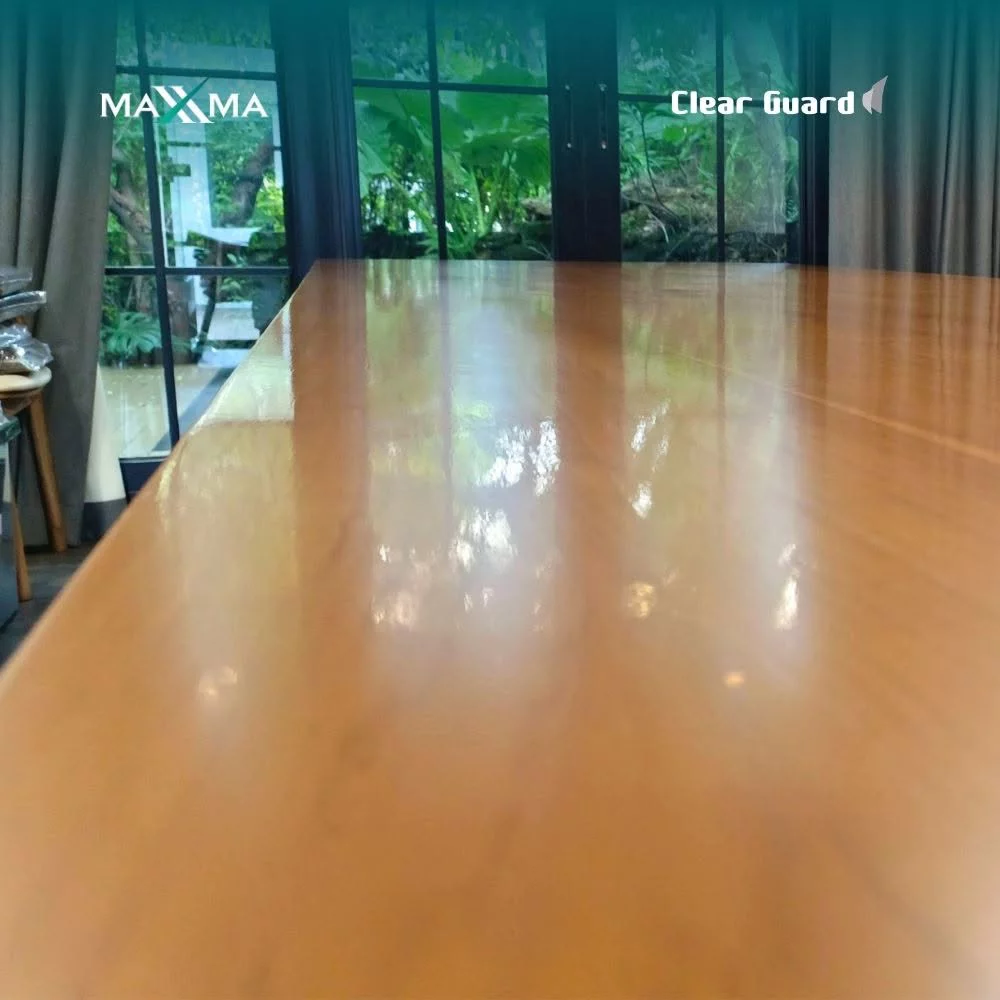Elevated depth and crystal-clear wood grain definition highlighted by the protective film.