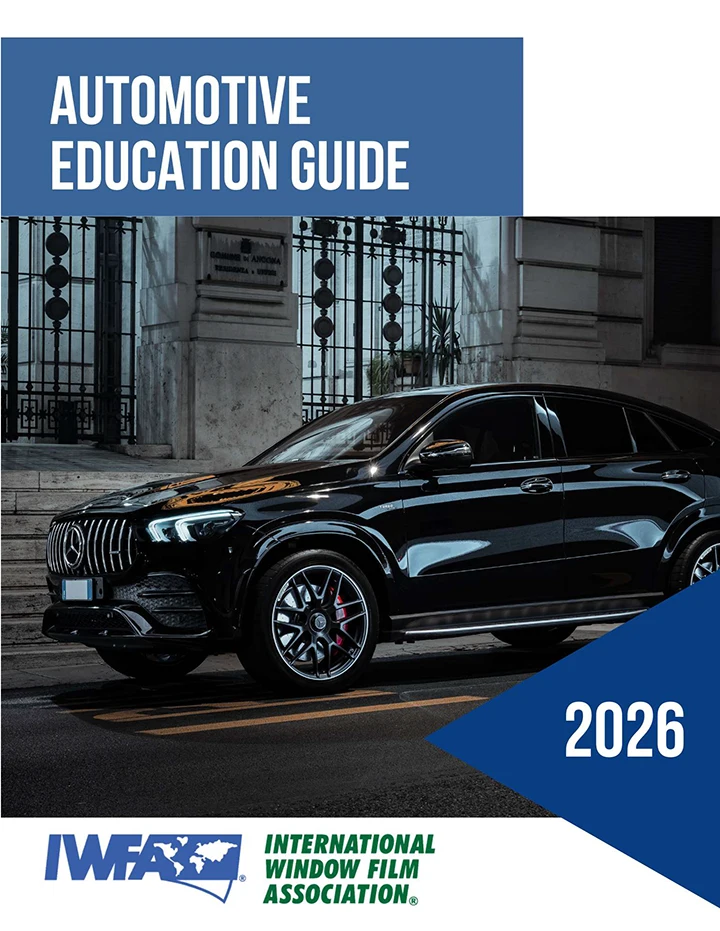 Official IWFA Automotive Window Film Education Guide 2026 publication cover