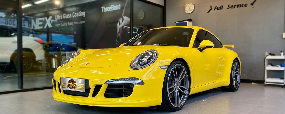 ผลงานติดตั้ง Porsche 911 ติดฟิล์ม Polarized ศูนย์เอกประดับยนต์