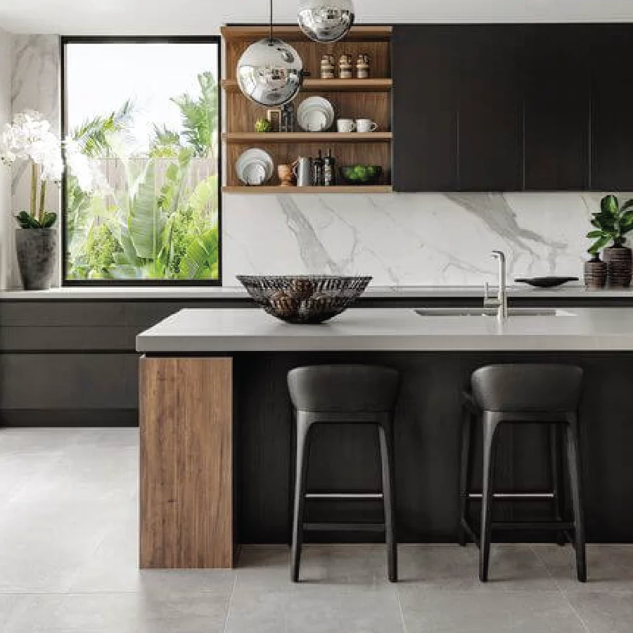 ห้องครัวที่ติดตั้งฟิล์มกันรอย